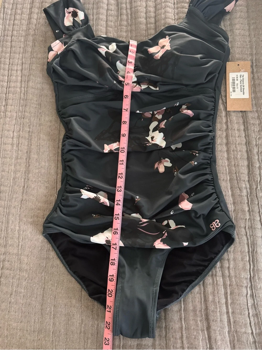 NWT The Victoria Off the Shoulder One Piece Swimsuit Size S